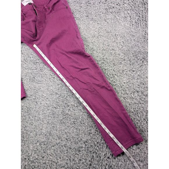 Sanctuary Jeans Women 30 Purple Slim Straight Denim Stretch Mid Rise Normcore - Picture 8 of 10